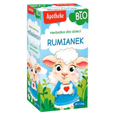 HERBATKA DLA DZIECI - RUMIANKOWA PO 4 MIESIĄCU BIO (20 x 1 g) 20 g - APOTHEKE