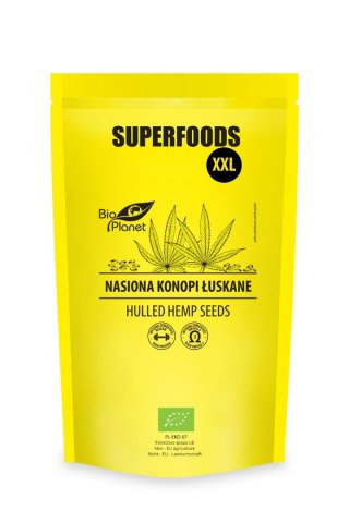 NASIONA KONOPI ŁUSKANE BIO 600 g - BIO PLANET