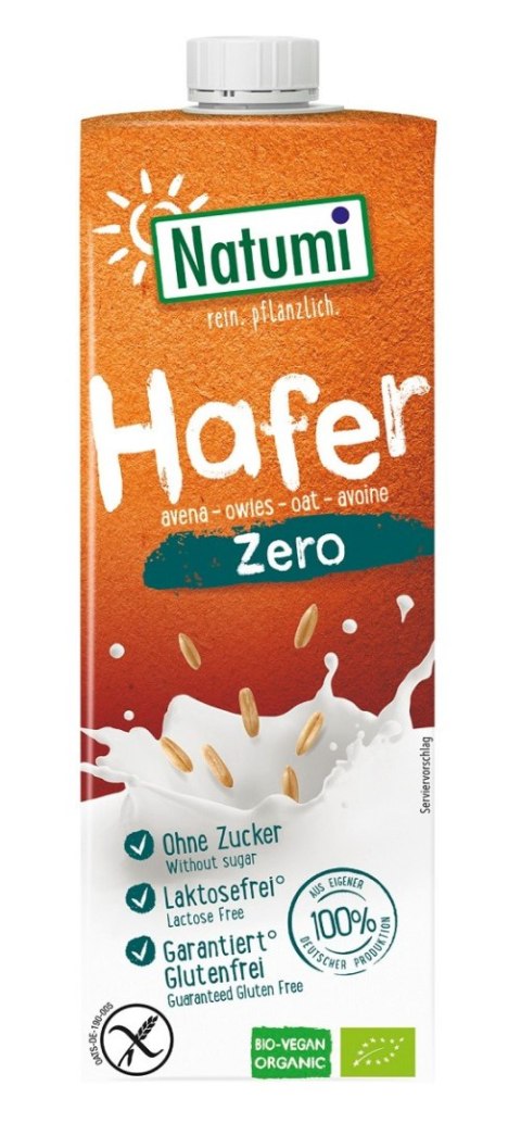 NAPÓJ OWSIANY BEZ CUKRU BEZGLUTENOWY BIO 1 L - NATUMI