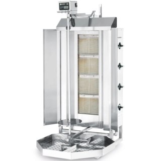 Gazowy piec opiekacz do kebaba gyrosa z osłoną termiczną Profi Line - Hendi 226001