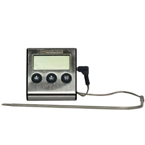 Termometr gastronomiczny do pieczenia z sondą i funkcją timera - Hendi 271346