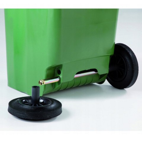 Pojemnik kubeł na BIO odpadki i śmieci spożywcze ATESTY Europlast Austria - brązowy 120L BIO