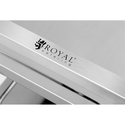 Wózek kelnerski cateringowy 3 półkowy do 150kg ze stali nierdzewnej Royal Catering RCSW 3A