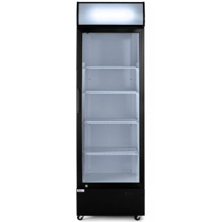 Witryna szafa chłodnicza z podświetlanym panelem reklamowym 360L