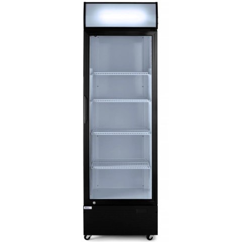 Witryna szafa chłodnicza z podświetlanym panelem reklamowym 360L