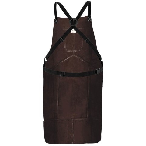 Fartuch spawalniczy ochronny skórzany rozmiar L - brązowy