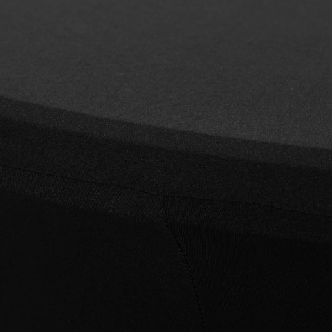 Pokrowiec elastyczny uniwersalny na stolik barowy śr. 80 cm czarny