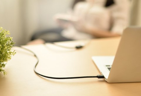 Przedłużacz do kabla przewodu USB 2m czarny