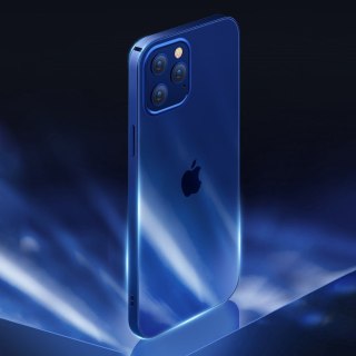 NBS ultra cienkie przezroczyste etui z metaliczną ramką do iPhone 12 mini czarny