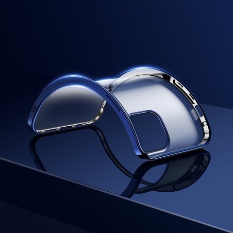 NBS ultra cienkie przezroczyste etui z metaliczną ramką do iPhone 12 mini czarny