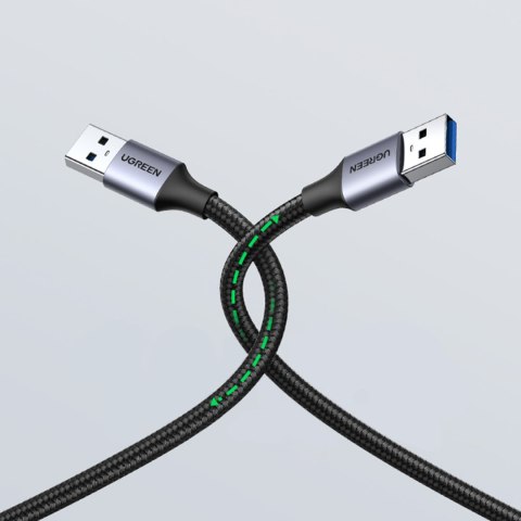 Wytrzymały kabel przewód w oplocie USB 3.0 5Gb/s 0.5m szary