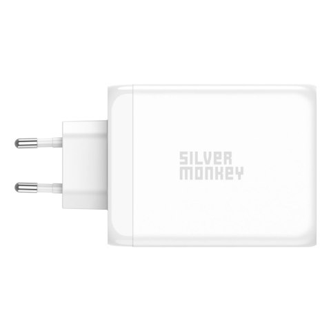 Mocna ładowarka GaN 200W 3xUSB-C PD USB-A QC 3.0 biała