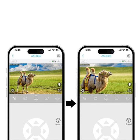 Kamera solarna inteligentna PTZ WiFi z panelem słonecznym 5W ASC006-WF - biała