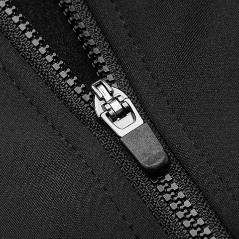 Koszulka kolarska rowerowa z długim rękawem ciepła jesień/zima M - czarna