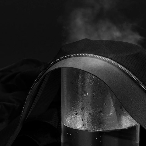 Koszulka rowerowa rozpinana z krótkim rękawem XL - czarna