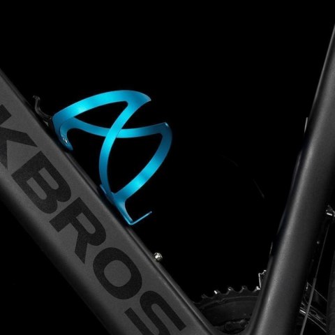 Uchwyt aluminiowy rowerowy na bidon butelkę - niebieski