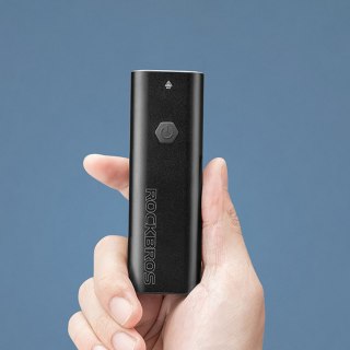 Lampka rowerowa przednia z funkcją latarki biała 600lm IPX6 USB-C - czarna