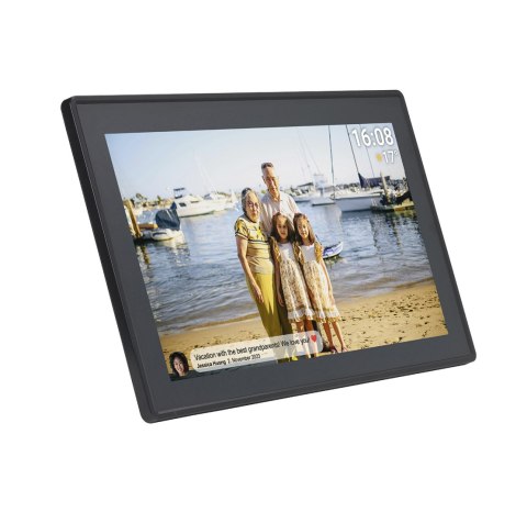 Ramka cyfrowa 15.6'' 16GB microSD WiFi głośnik MPEG4 Frameo PFF-1515B - czarna