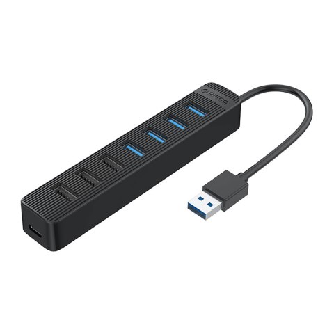 Hub rozdzielacz TWU32-4A USB-A - USB-A USB-C 5V/3A - czarny