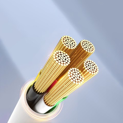 Kabel przewód CDX 100W 5A Power Delivery USB-C 1m - biały