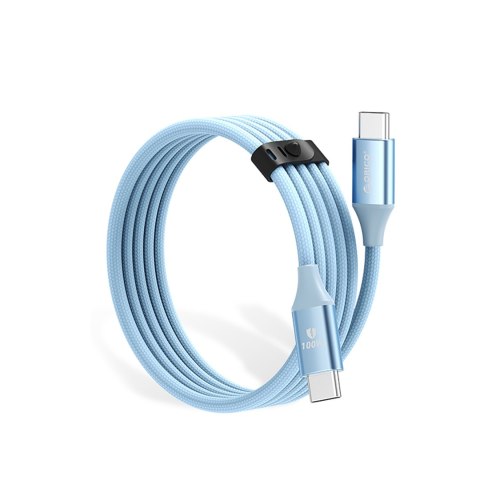Kabel przewód CDX 100W 5A Power Delivery USB-C 1m - niebieski