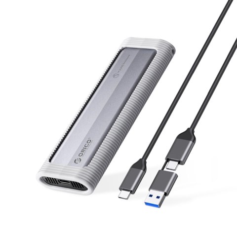 Kieszeń obudowa na dysk AXM2F-V1 M.2 NGFF USB-C 5Gb/s - szara
