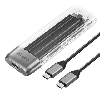 Kieszeń obudowa na dysk TXM2-C3 M.2 NVME USB-C 10Gb/s - szara