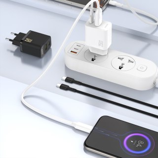 Ładowarka sieciowa 25W GaN USB-C - czarna