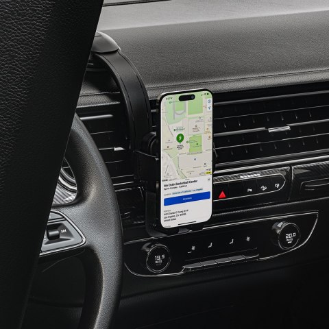 Uchwyt samochodowy do telefonu smartfona na deskę rozdzielczą - czarny