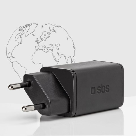 Ładowarka sieciowa Power Delivery GaN USB-C 45W - czarna
