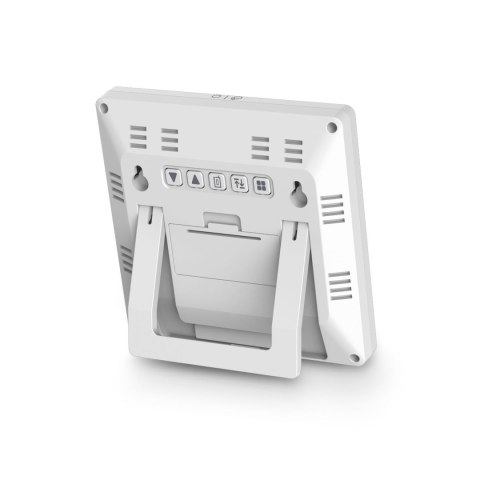 Stacja pogody Hama Palawan termometr higrometr zegar budzik - biała