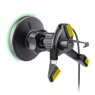 Uchwyt do smartfona z ładowarką bezprzewodową na kratkę MagSafe - czarny