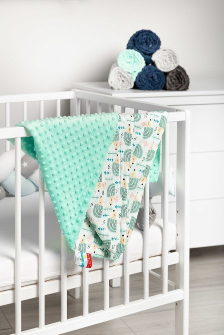 LEKKI KOCYK MINKY 75 x 100 JEŻYKI MIĘTA