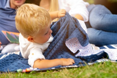 LEKKI KOCYK MINKY 75 x 100 JEŻYKI MIĘTA