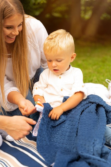 LEKKI KOCYK MINKY 75 x 100 JEŻYKI MIĘTA