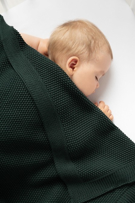 KOC DZIERGANY BAWEŁNA BEŻ 100 X 80