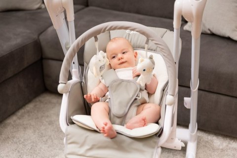 KRZESEŁKO + HUŚTAWKA INDIGO LIGHT GREY