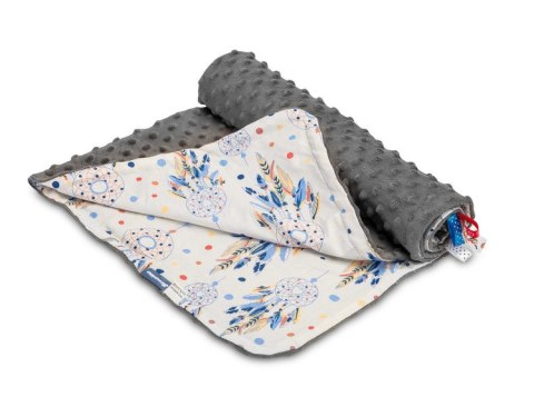 LEKKI KOCYK MINKY 75 x 100 GRAFIT ŁAPACZE SNÓW