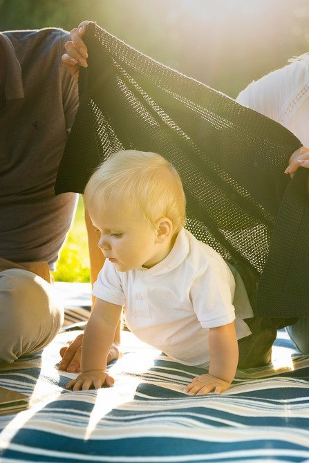 KOC DZIERGANY BAWEŁNA CIEMNOZIELONY 100 X 80