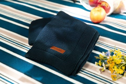 KOC DZIERGANY BAWEŁNA CIEMNOZIELONY 100 X 80