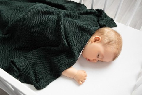 KOC DZIERGANY BAWEŁNA GRANATOWY 100 X 80