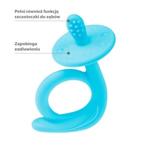 A0114 GRYZAK SILIKONOWY ŚLIMAK BLUE