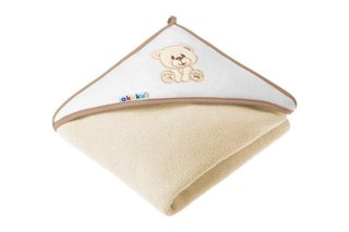 A1252 OKRYCIE KĄPIELOWE MIŚ ECRU 100 X 100 BAWEŁNA
