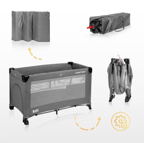 ŁÓŻECZKO TURYSTYCZNE ESTI Z OPUSZCZANYM BOKIEM MINT