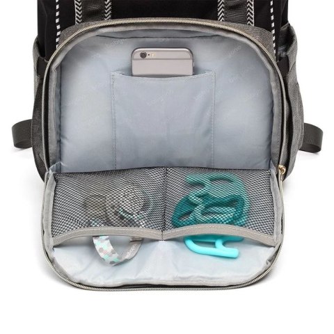 1424/01 PLECAK DLA MAMY-TORBA DO WÓZKA OSLO STYLE CZARNA