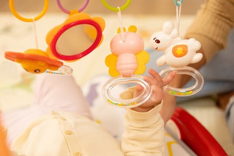 2W1 CHODZIK Z MATĄ MUZYCZNĄ PINK