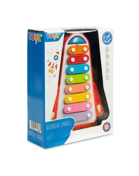 ZABAWKA EDUKACYJNA - TĘCZOWE CYMBAŁKI