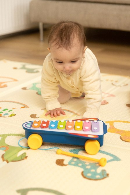 ZABAWKA EDUKACYJNA - TĘCZOWE CYMBAŁKI