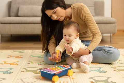 ZABAWKA EDUKACYJNA - TĘCZOWE CYMBAŁKI