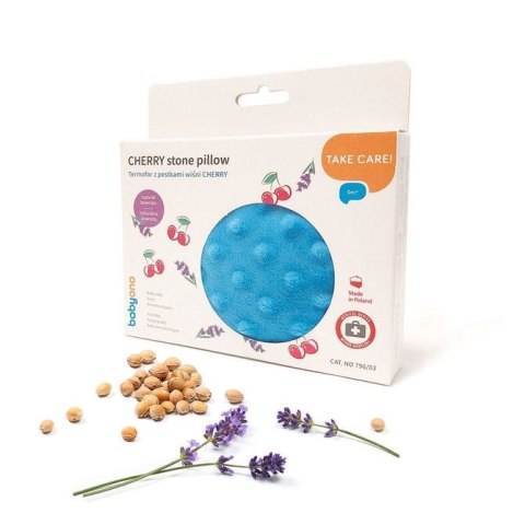 796/03 TERMOFOR Z PESTKAMI WIŚNI CHEERRY NIEBIESKI